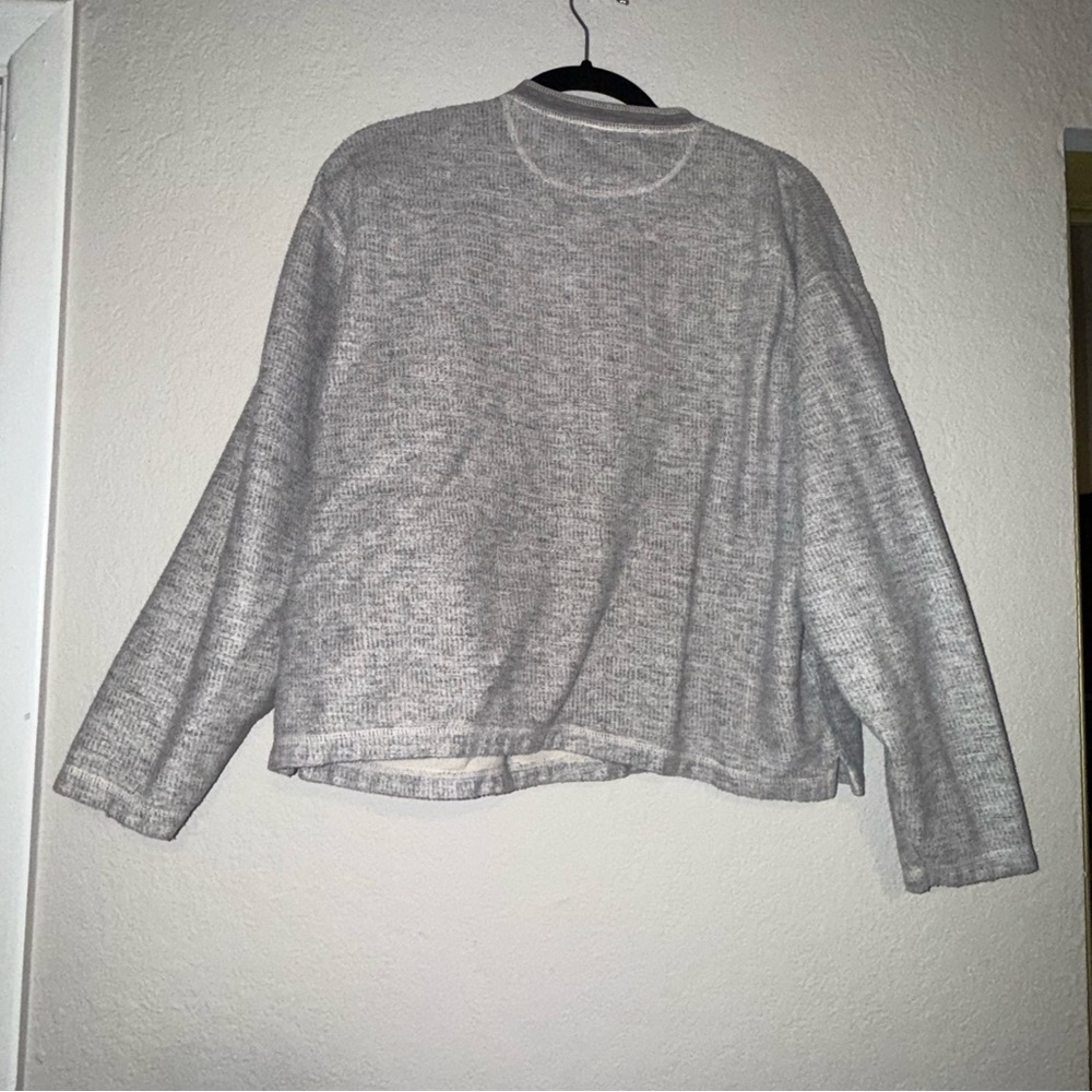 Phoenix Suns Vintage Sweatshirt Pullover Pro Edge Grey Henley Style Button Large - Picture 6 of 10